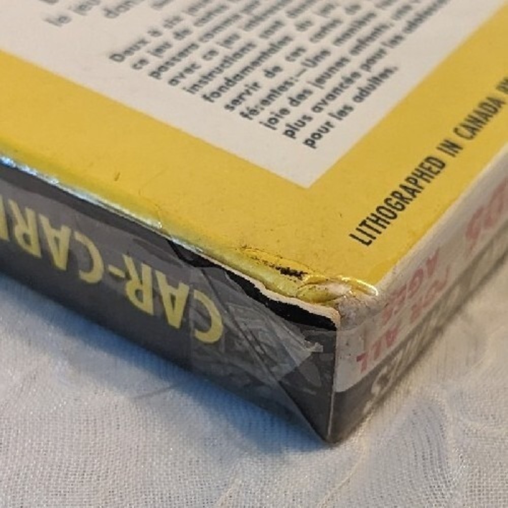 60s NOS Russell Cards Car Games Lithograph Deck Road Trip Ephemera Vtg Sealed Of - Picture 7 of 16